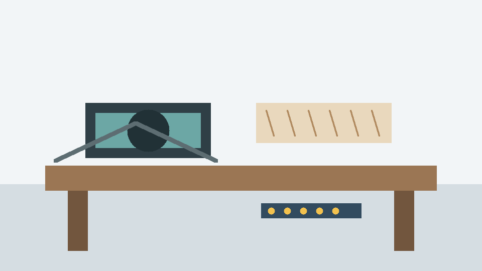 Simple electronics workbench sketch